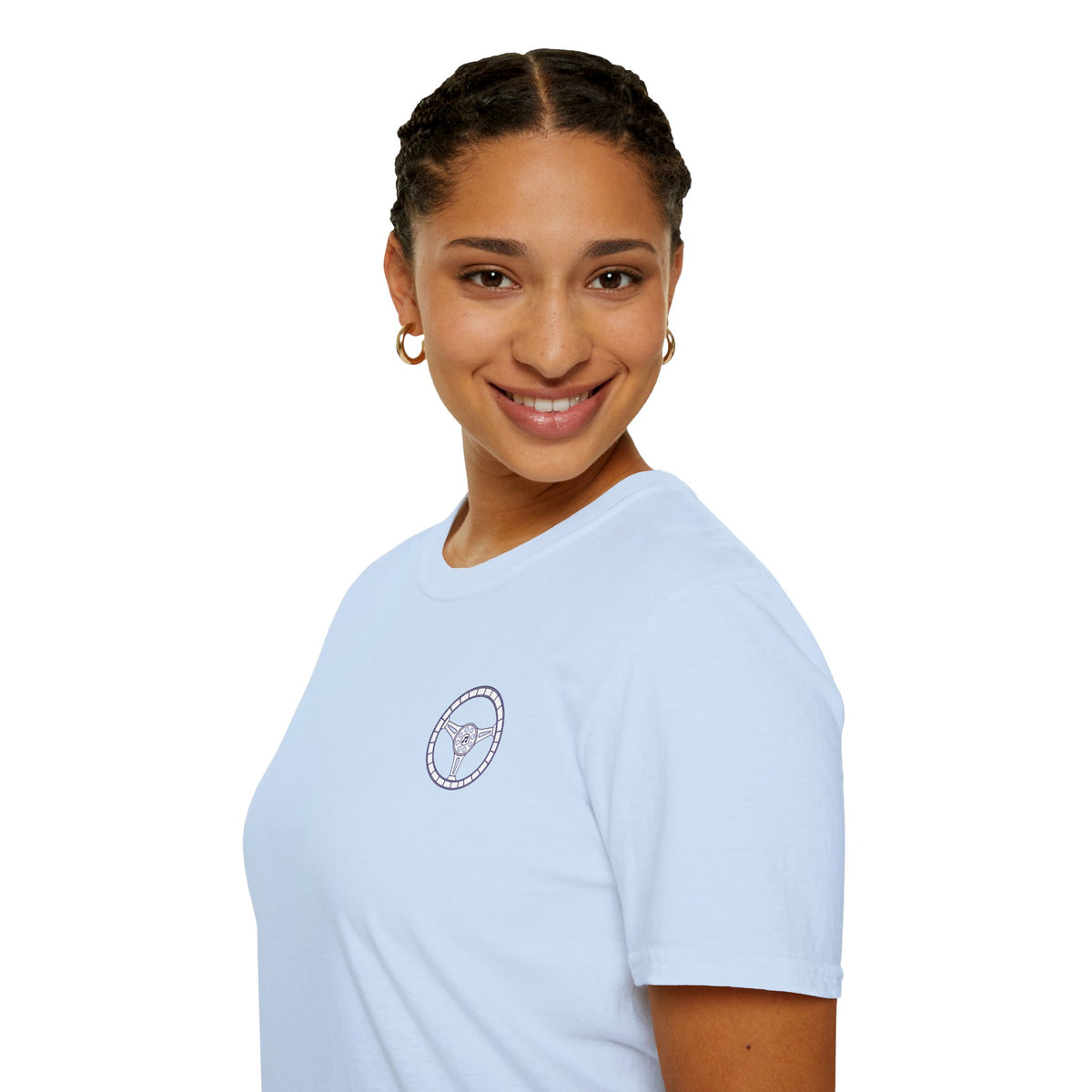 Cars, Music & Movies Unisex T-Shirt – Film Strip Steering Wheel Logo