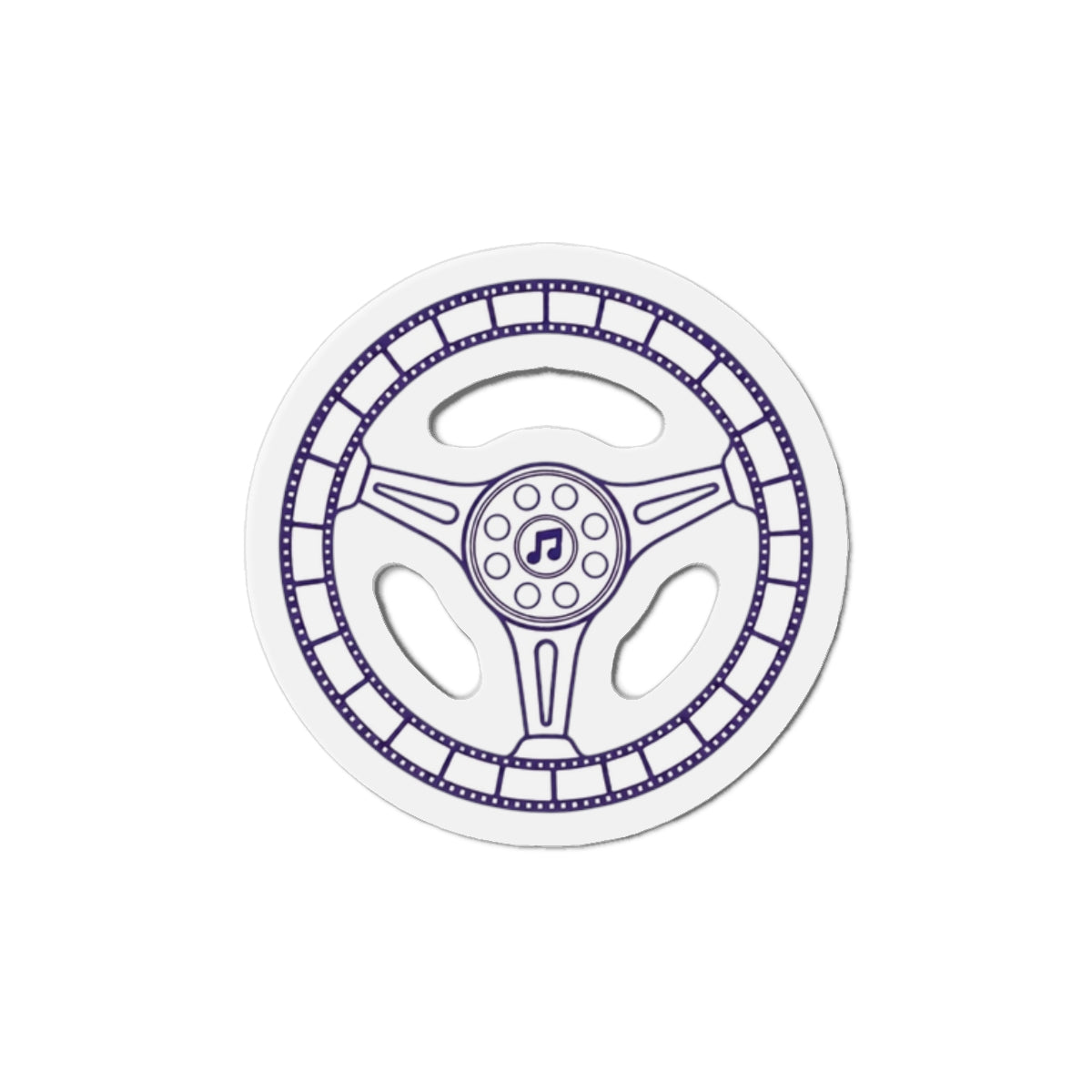 Cars, Music & Movies Die-Cut Magnets – Steering Wheel Logo