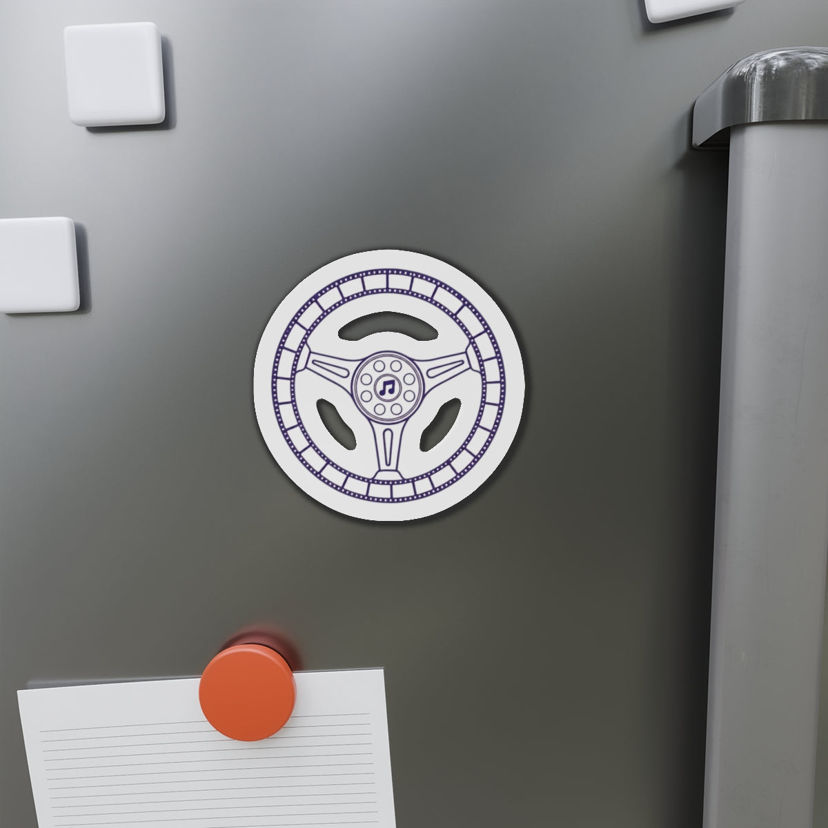 Cars, Music & Movies Die-Cut Magnets – Steering Wheel Logo