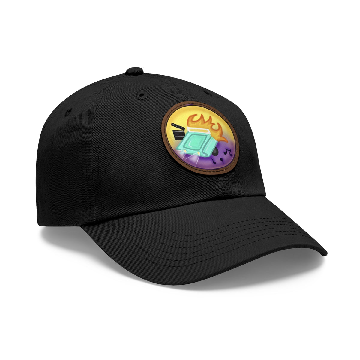 Cars, Music & Movies Leather Patch Hat – Original Vintage Car Logo