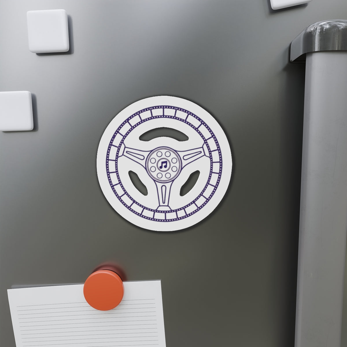 Cars, Music & Movies Die-Cut Magnets – Steering Wheel Logo