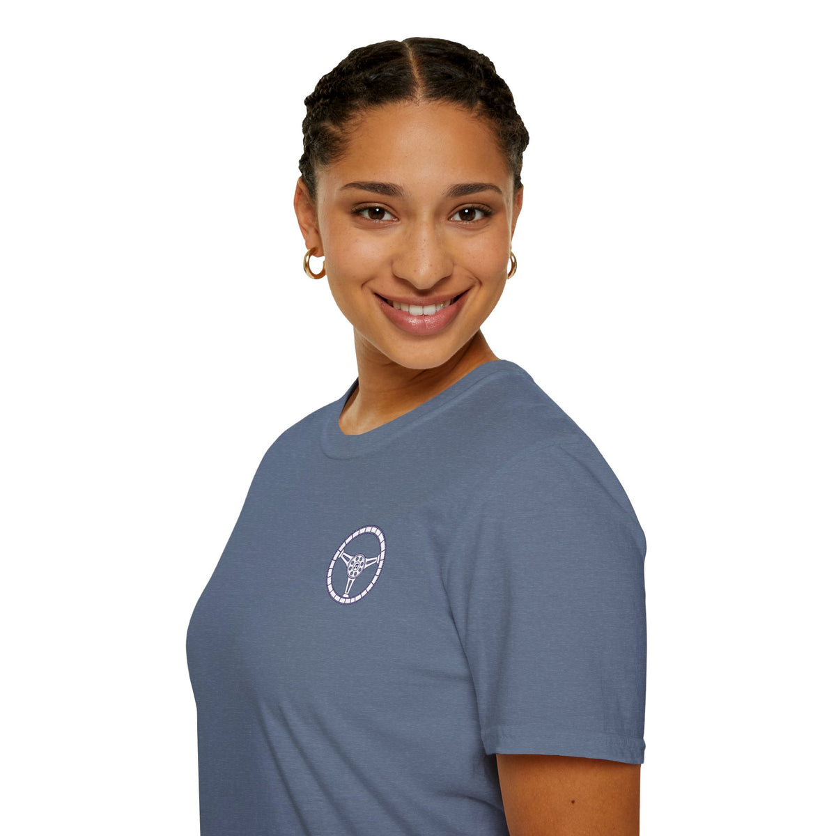 Cars, Music & Movies Unisex T-Shirt – Film Strip Steering Wheel Logo