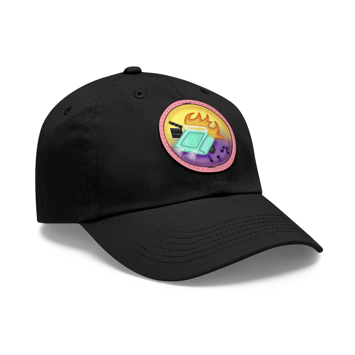 Cars, Music & Movies Leather Patch Hat – Original Vintage Car Logo