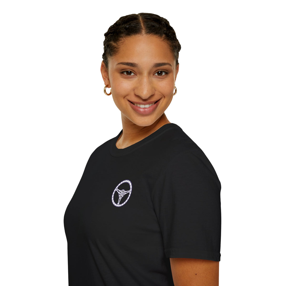Cars, Music & Movies Unisex T-Shirt – Film Strip Steering Wheel Logo