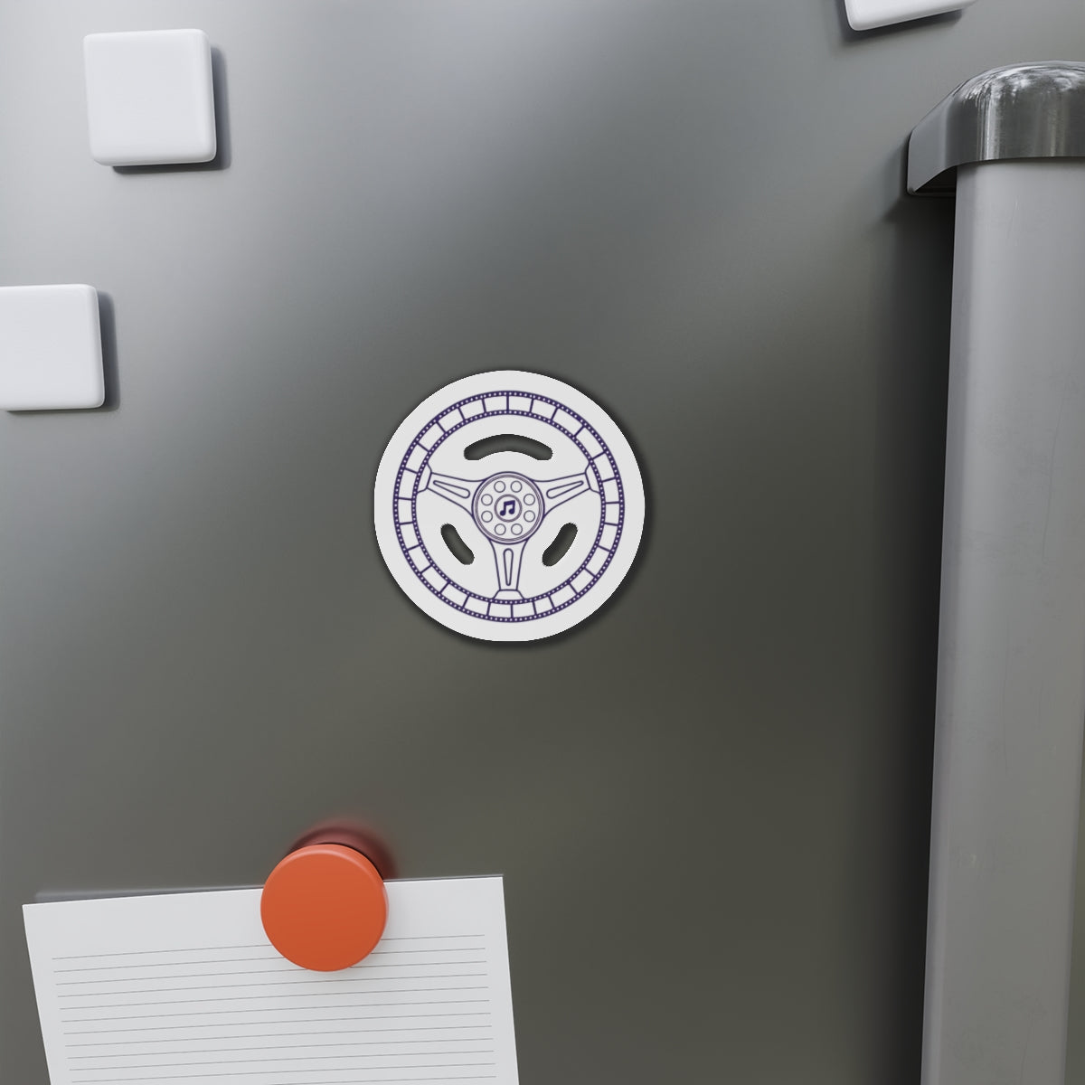 Cars, Music & Movies Die-Cut Magnets – Steering Wheel Logo