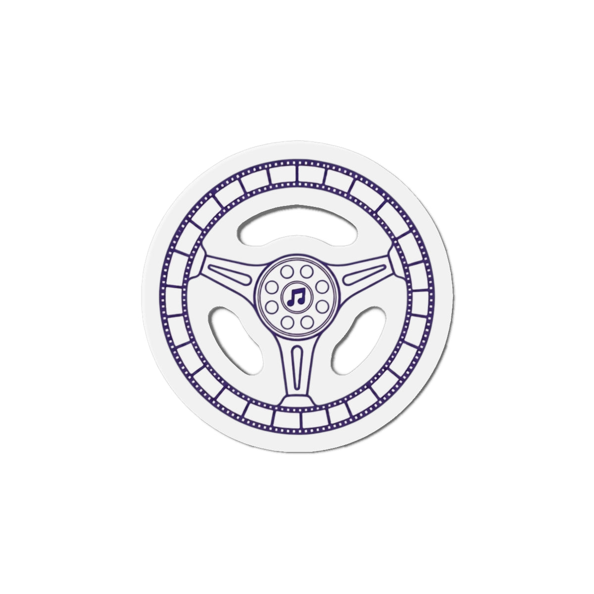 Cars, Music & Movies Die-Cut Magnets – Steering Wheel Logo