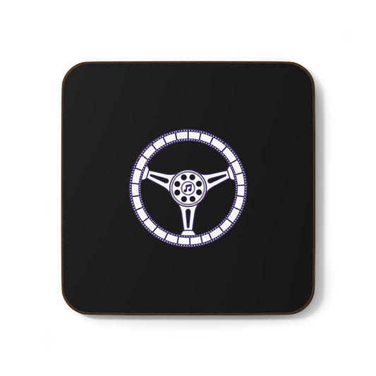 Cars, Music & Movies Hardboard Coaster – Steering Wheel Logo